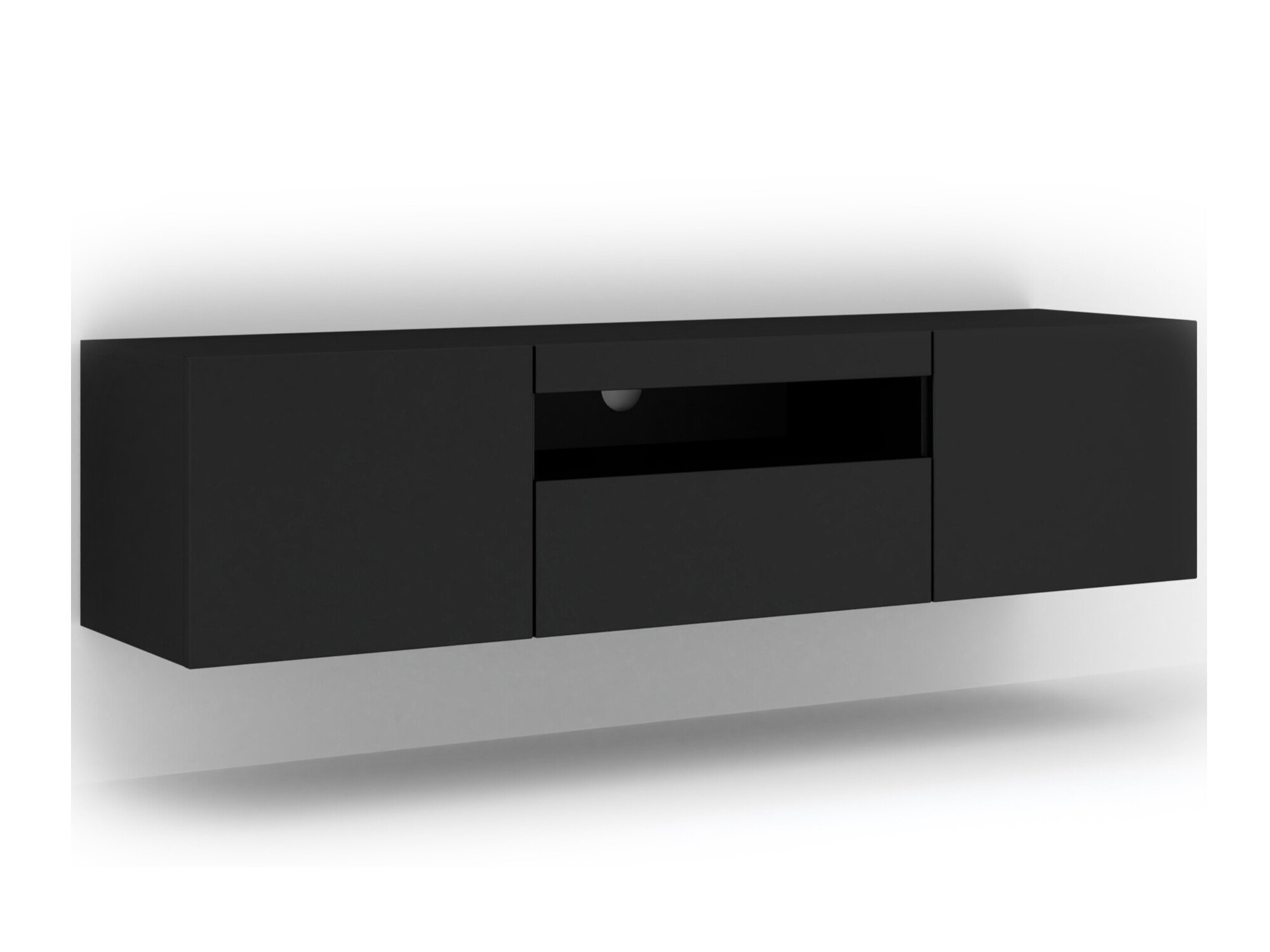 TV-állvány Morteo 103 (Fekete)