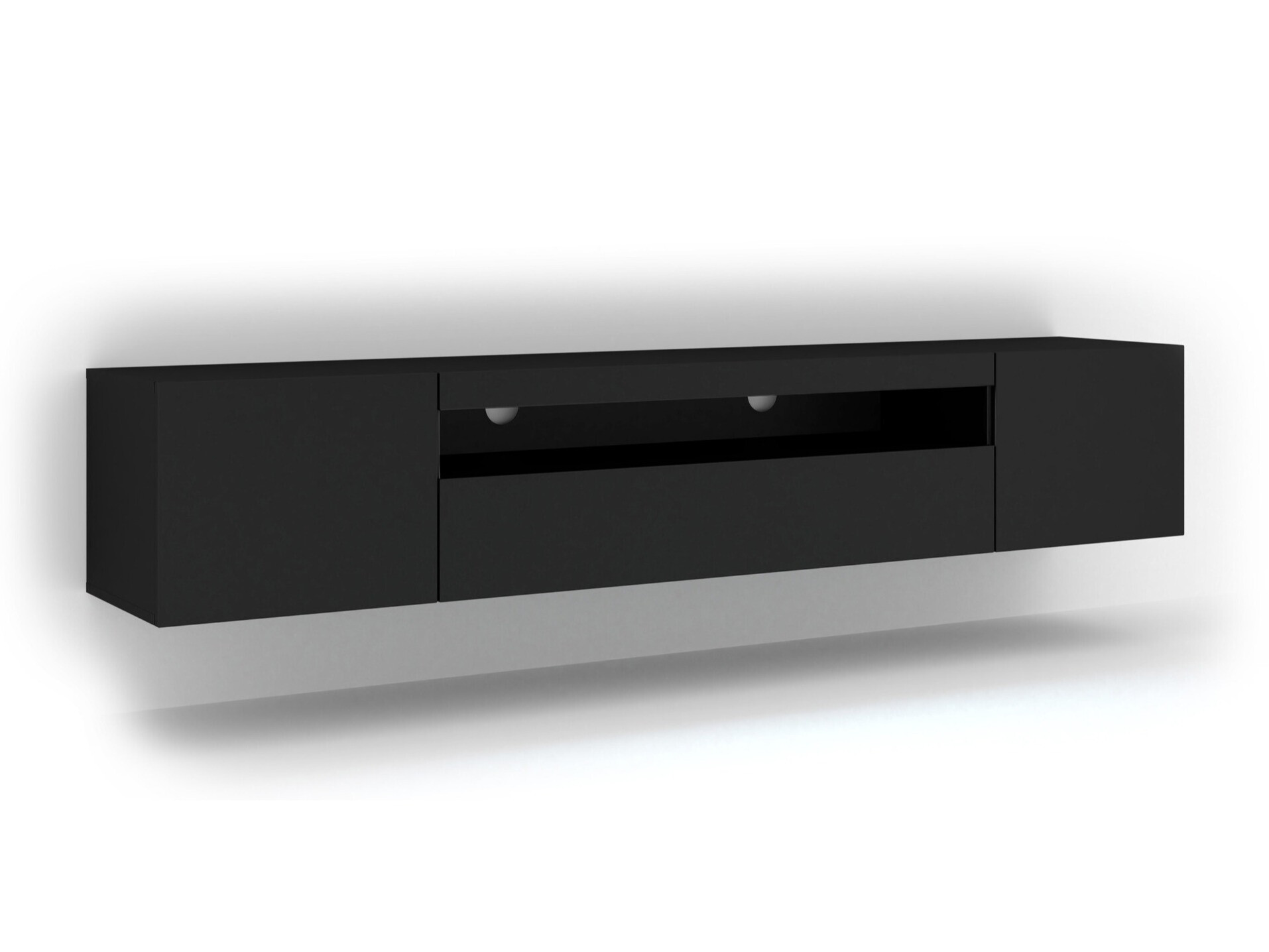 TV-állvány Morteo 104 (Fekete)