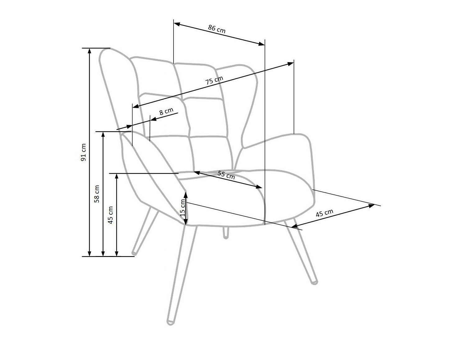 Fotel Houston 1079 (Sötétzöld)