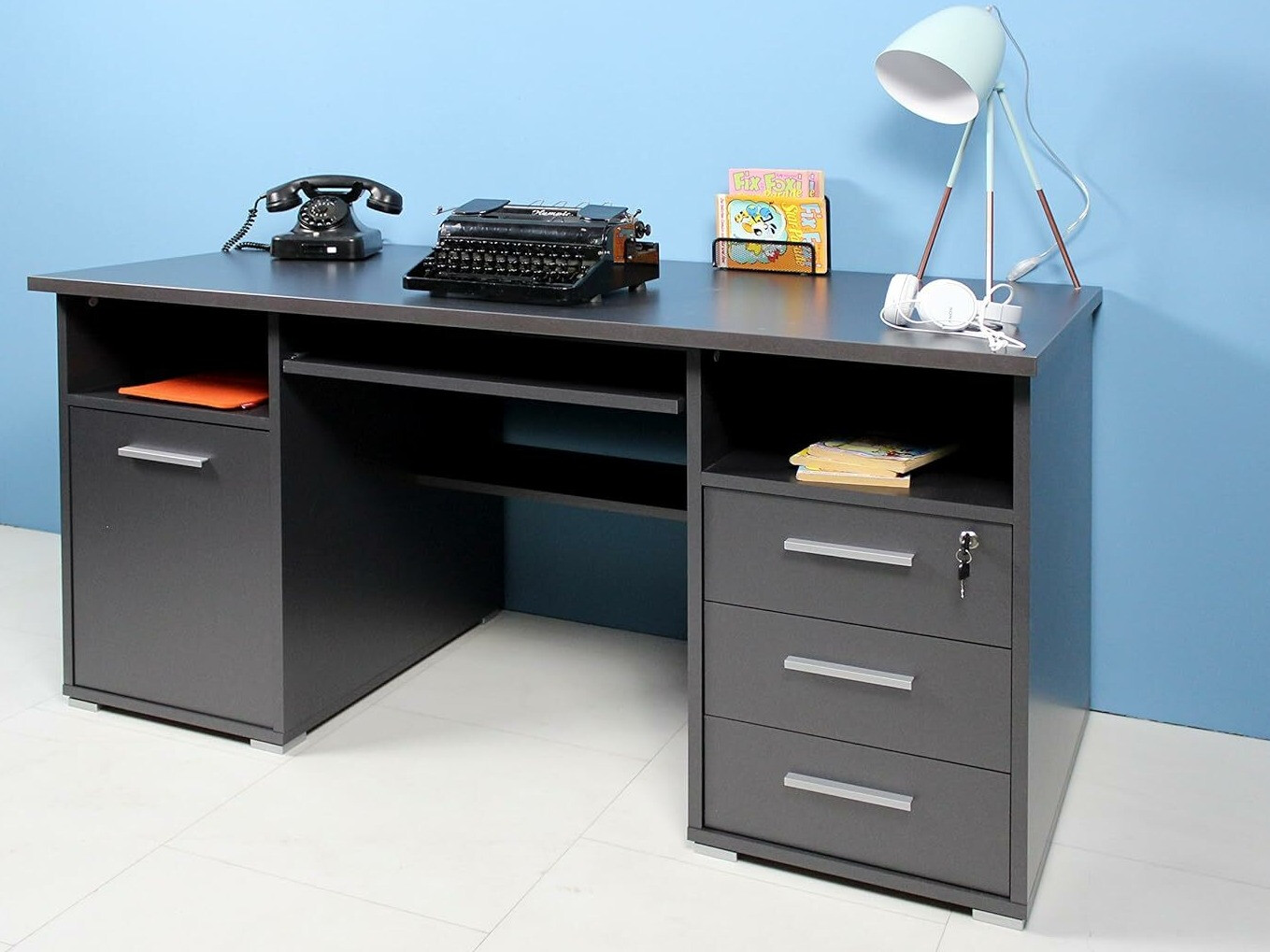 Íróasztal Sacramento 106 (Antracit)