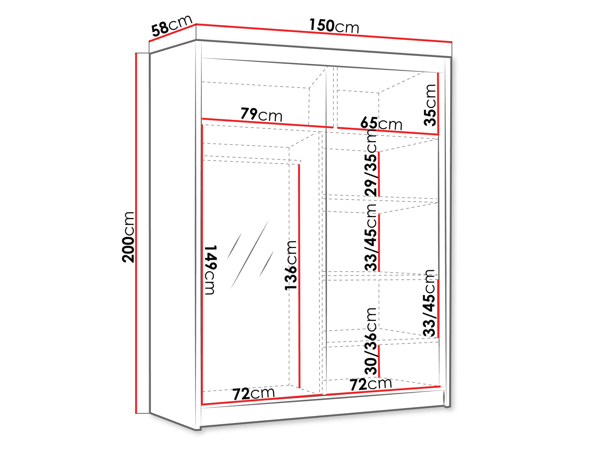 Gardróbszekrény Closico Capsa III (Kasmír)
