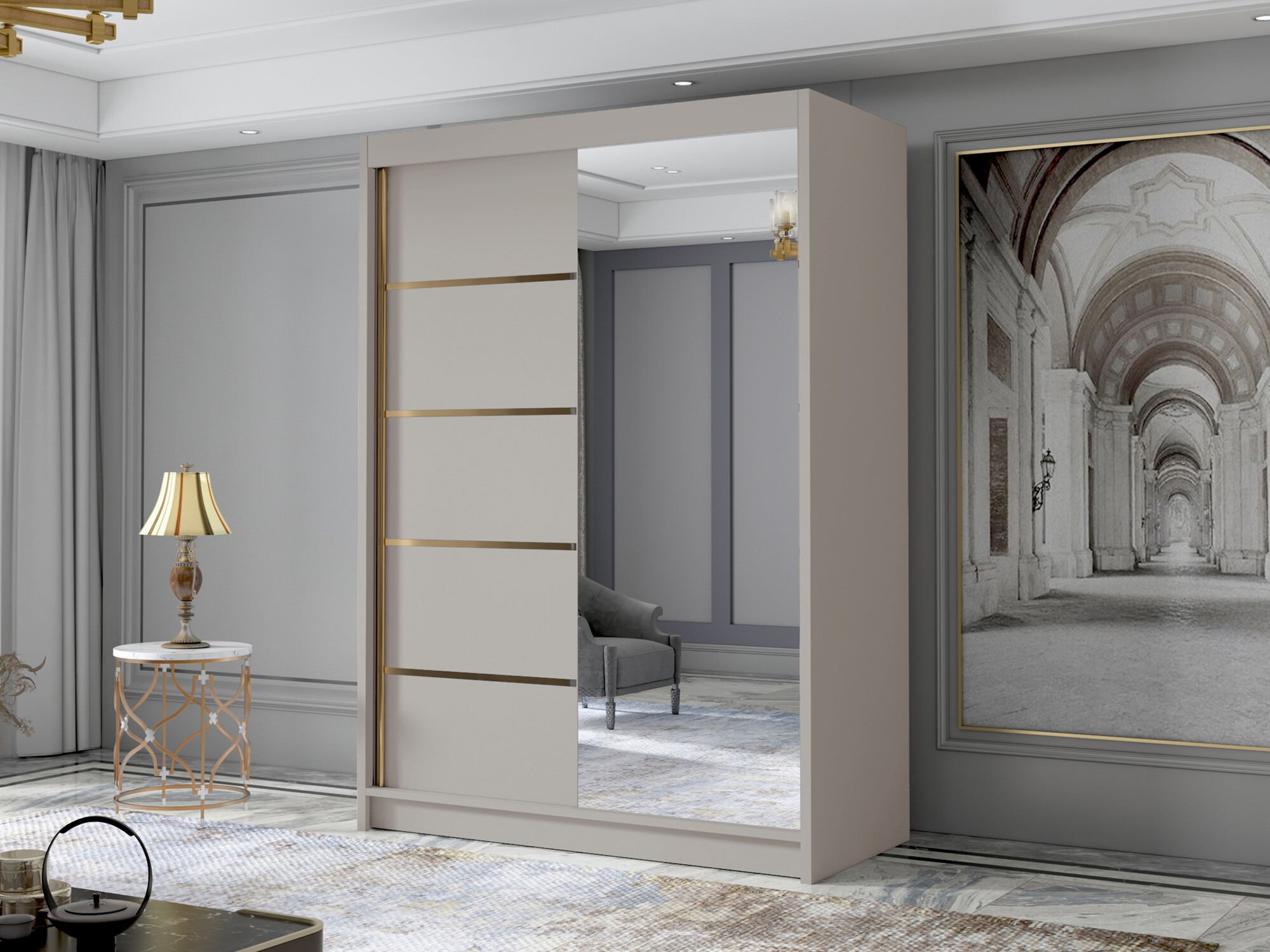 Gardróbszekrény Closico Fornix III (Kasmír)