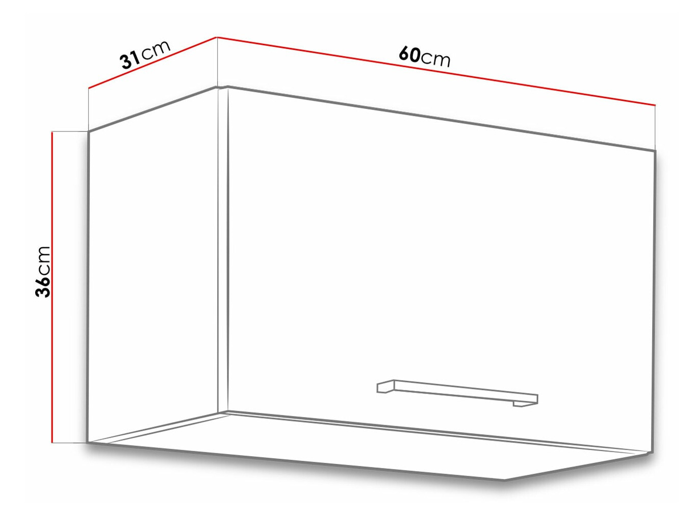 Moduláris fali szekrény Wood Dark 109