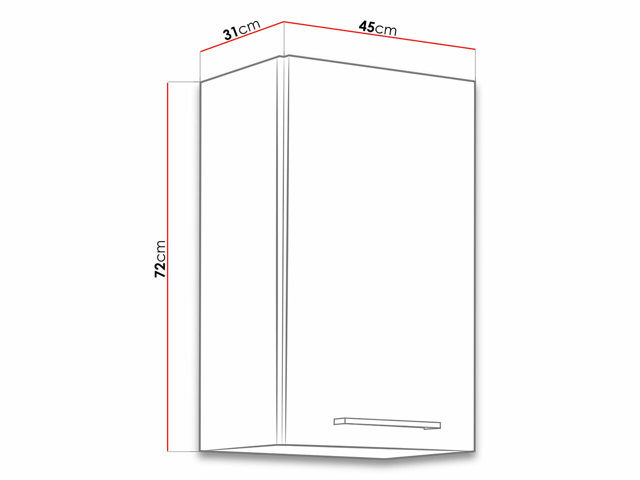 Moduláris fali szekrény Wood Dark 112