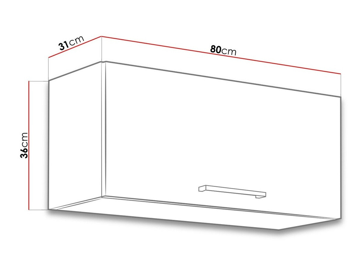 Moduláris fali szekrény Wood Grey 129