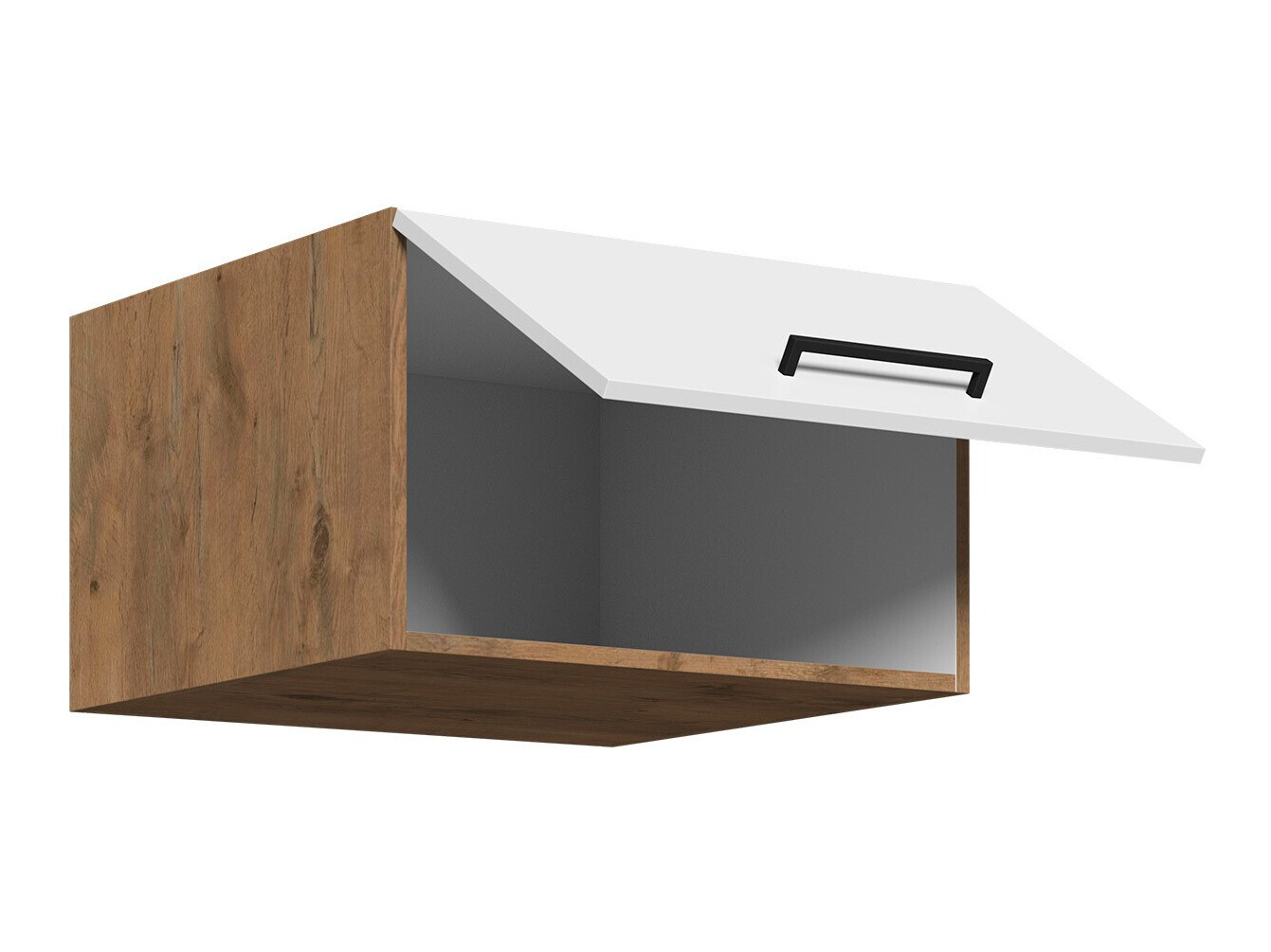 Moduláris fali szekrény Wood White 124