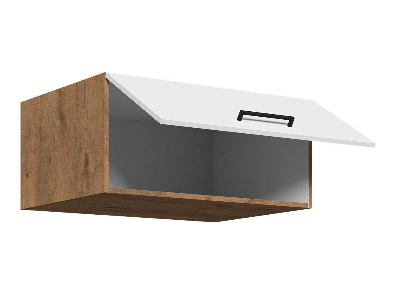 Moduláris fali szekrény Wood White 134