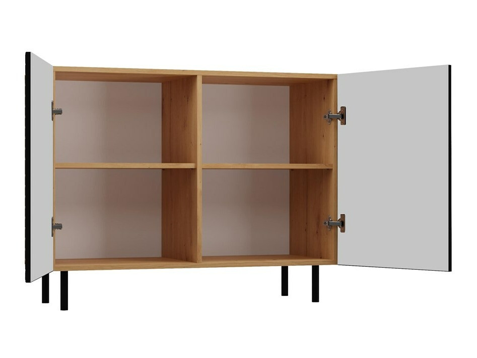 Szekrény Romseru 101 (Fekete + Artisan tölgy)