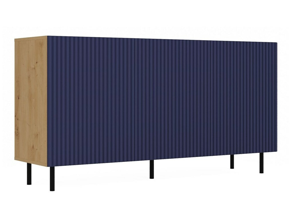 Szekrény Romseru 102 (Kék + Artisan tölgy)