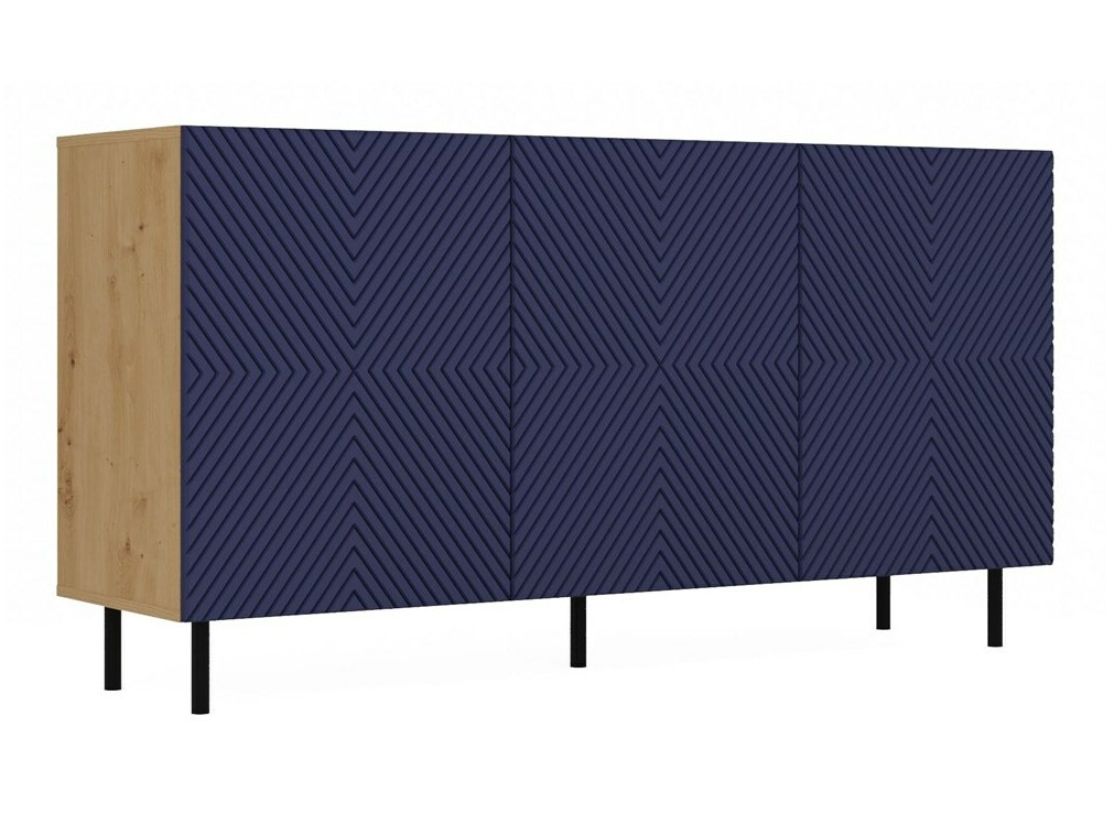 Szekrény Romseru 103 (Kék + Artisan tölgy)