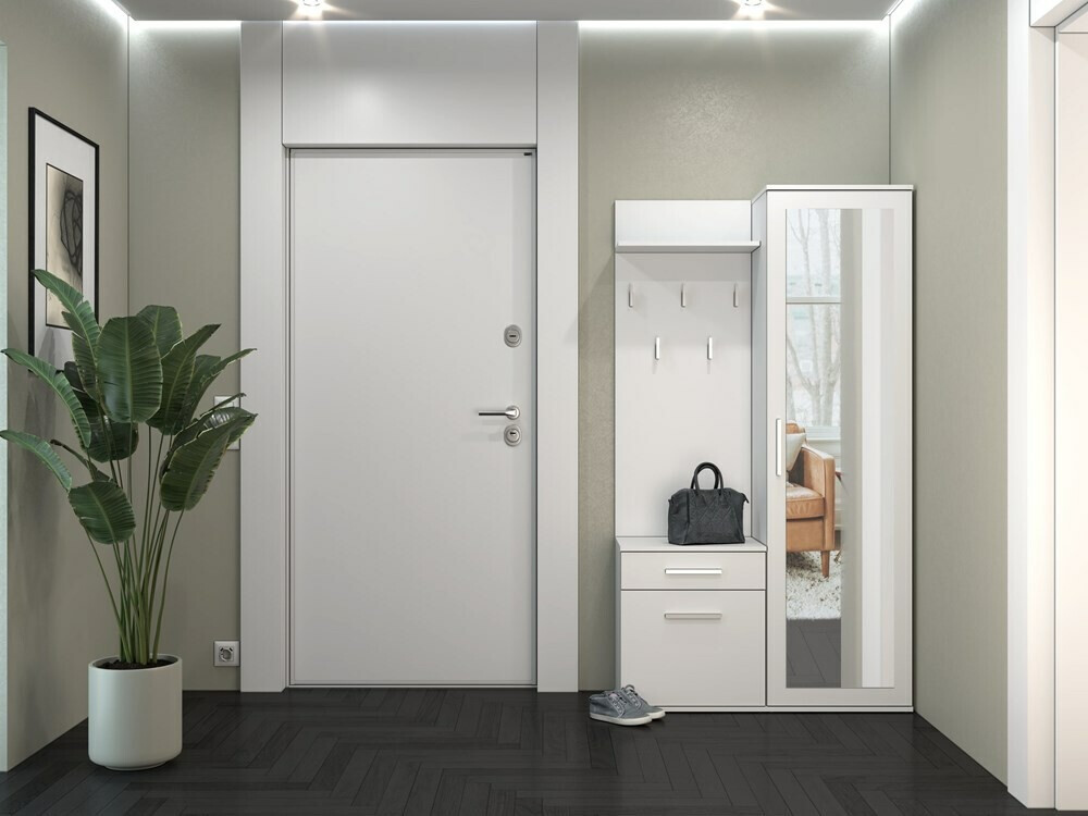 Előszoba garnitúra Mandeville 126 (Matt fehér)