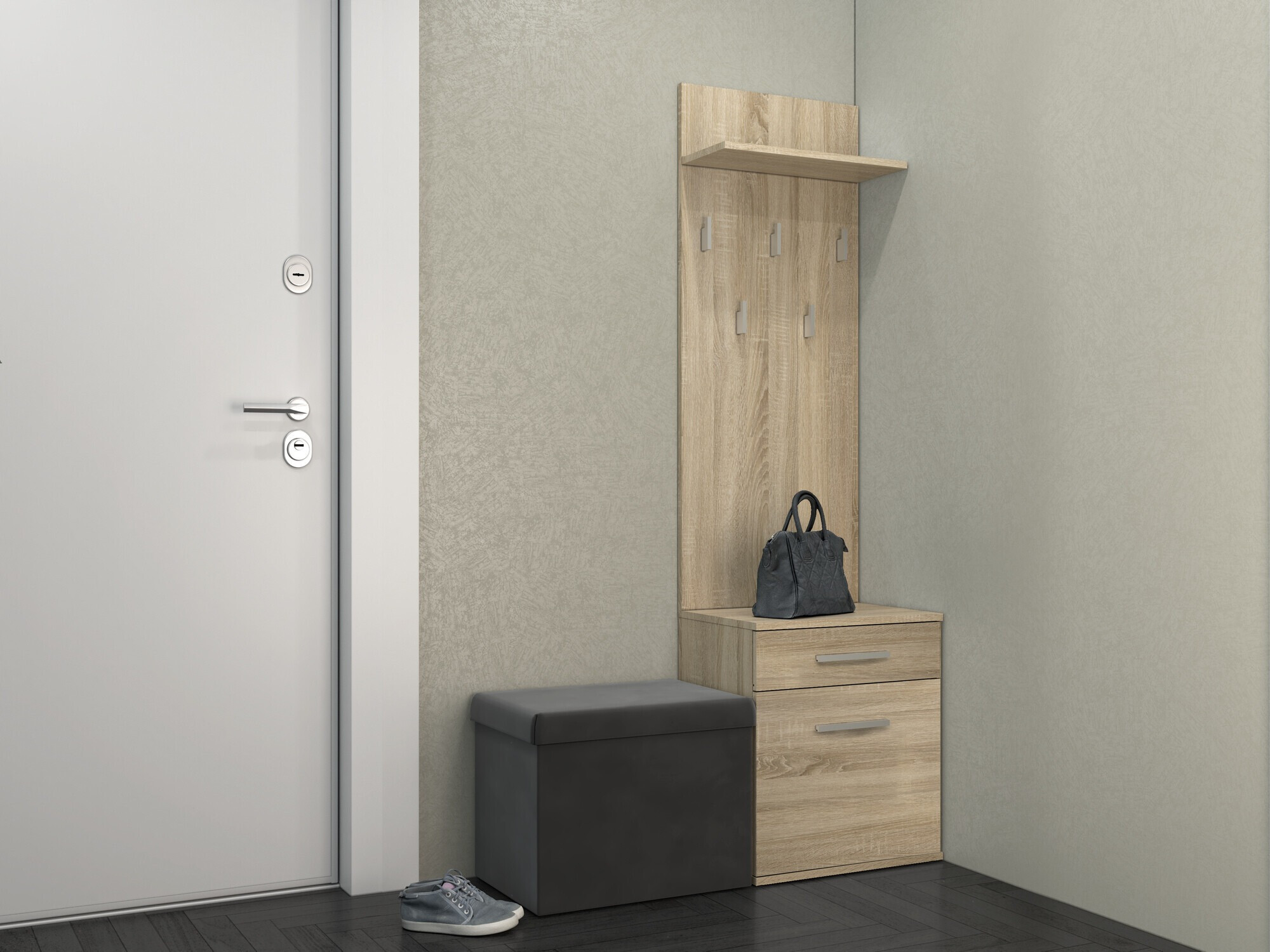 Előszoba garnitúra Mandeville 129 (Sonoma tölgy)