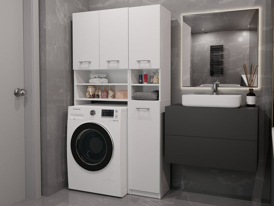 Fürdőszoba polc Mandeville 128 (Fehér)