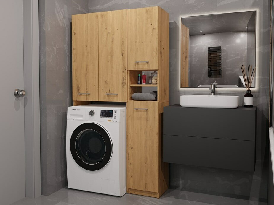 Fürdőszoba polc Mandeville 130 (Artisan tölgy)