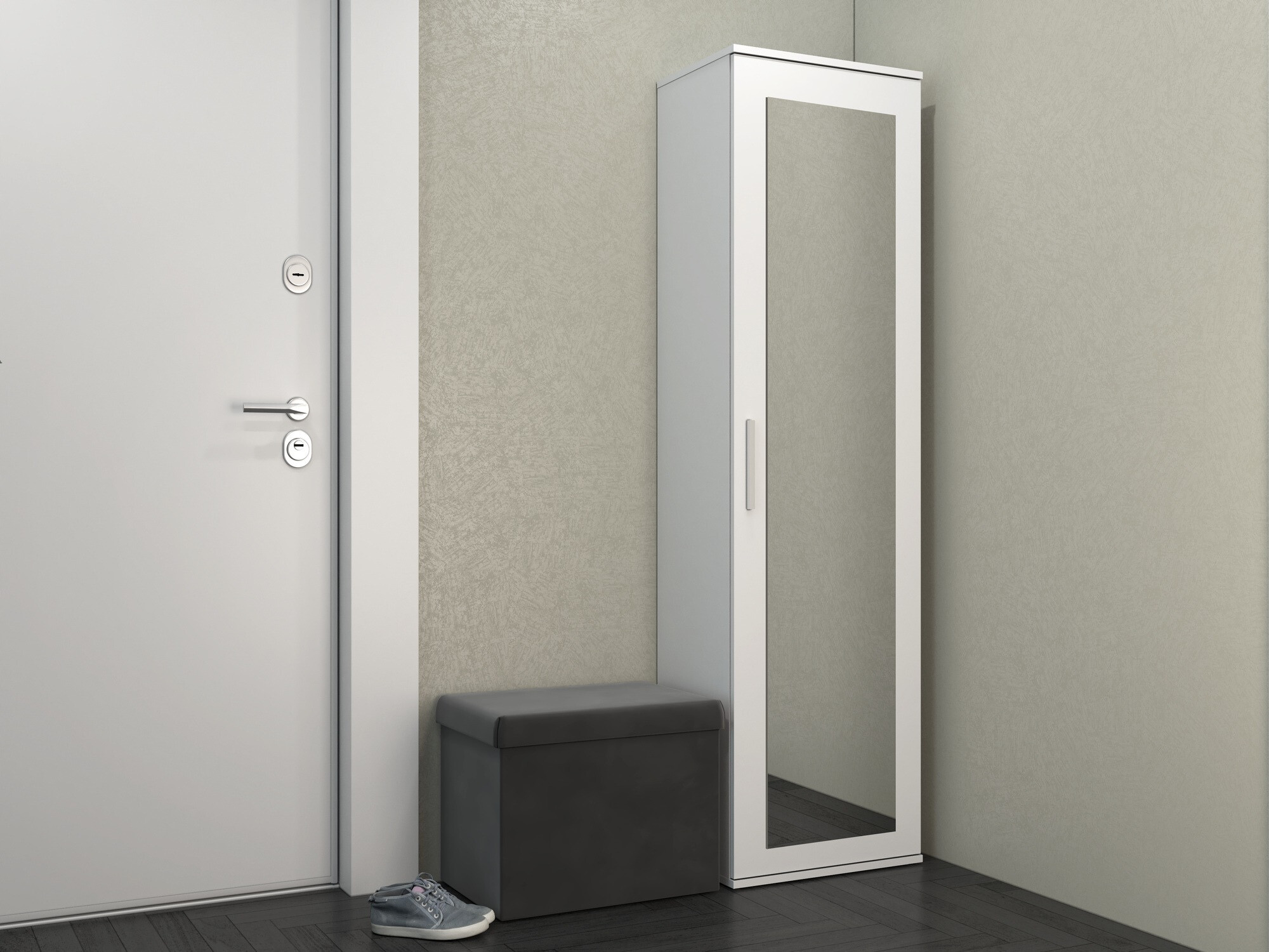 Gardróbszekrény Mandeville 127 (Matt fehér)