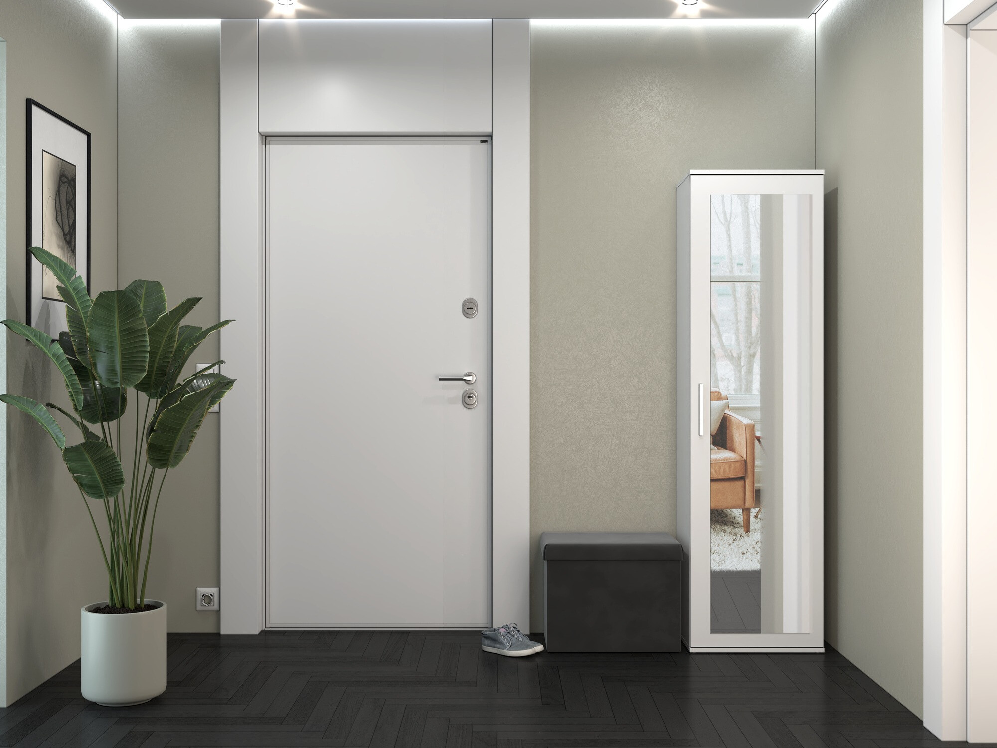 Gardróbszekrény Mandeville 127 (Matt fehér)