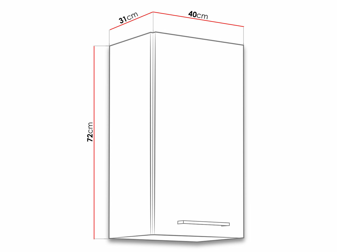 Moduláris fali szekrény Wood Dark 113