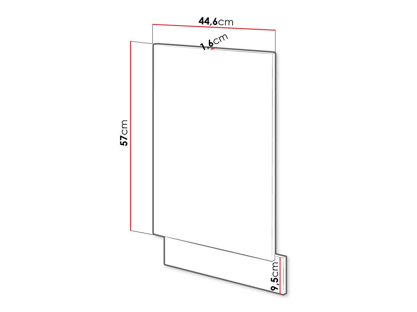 Mosogatógép ajtó Wood Grey 106