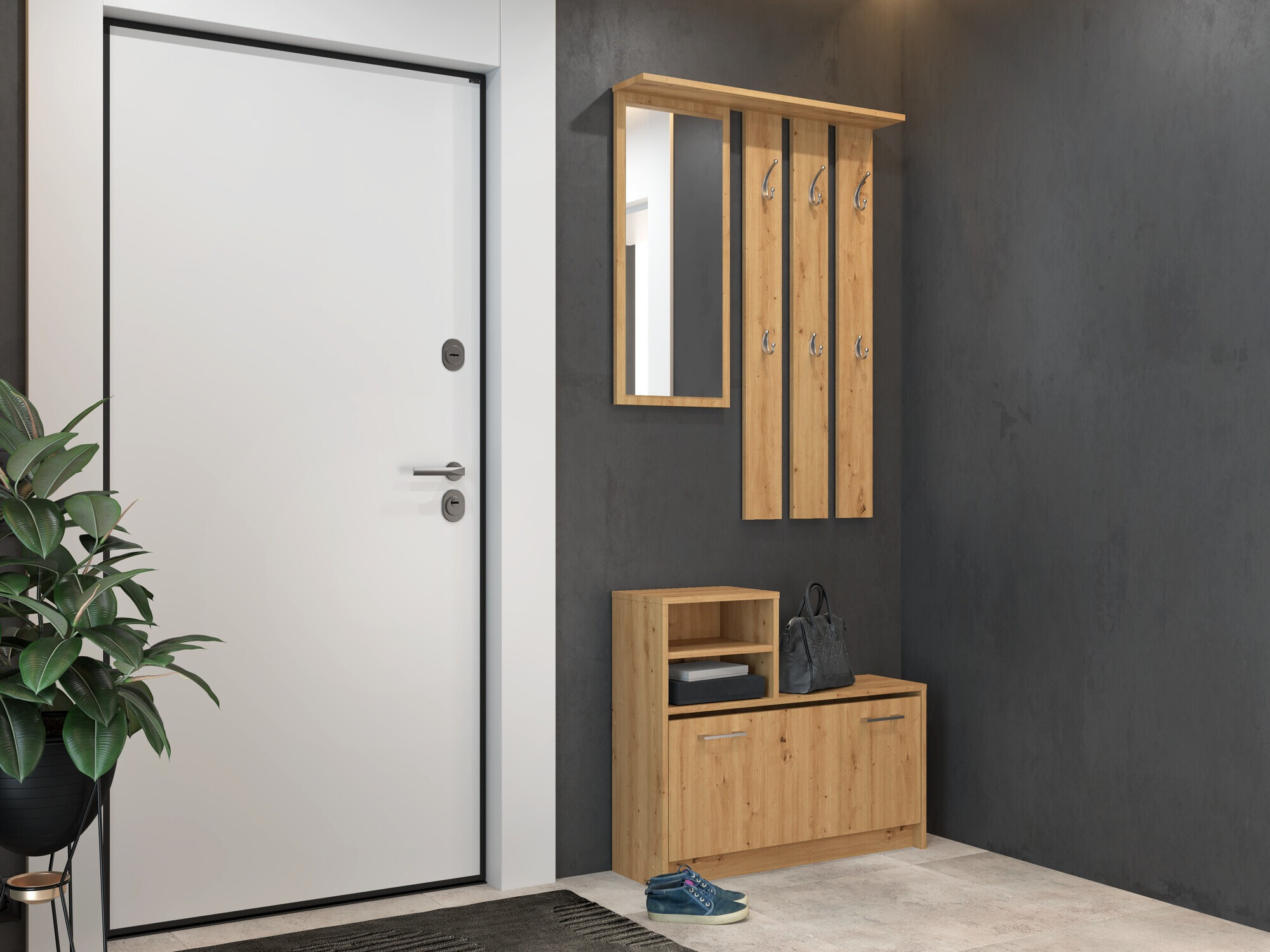 Előszoba garnitúra Mandeville 144 (Artisan tölgy)