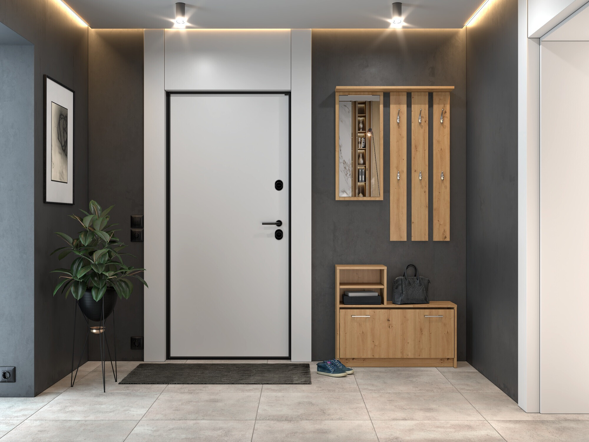 Előszoba garnitúra Mandeville 144 (Artisan tölgy)