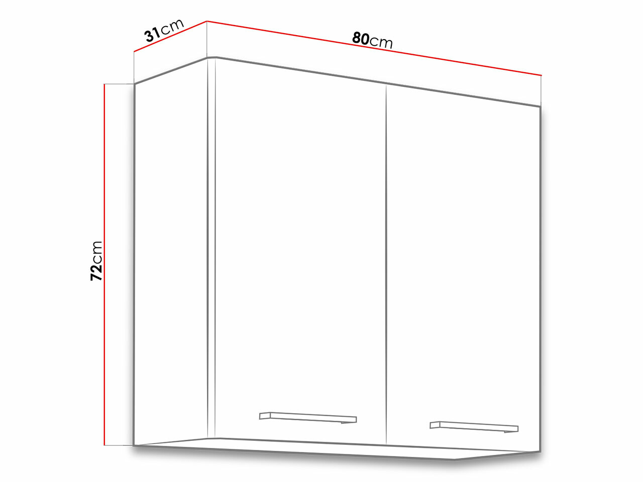 Moduláris fali szekrény Wood Dark 126
