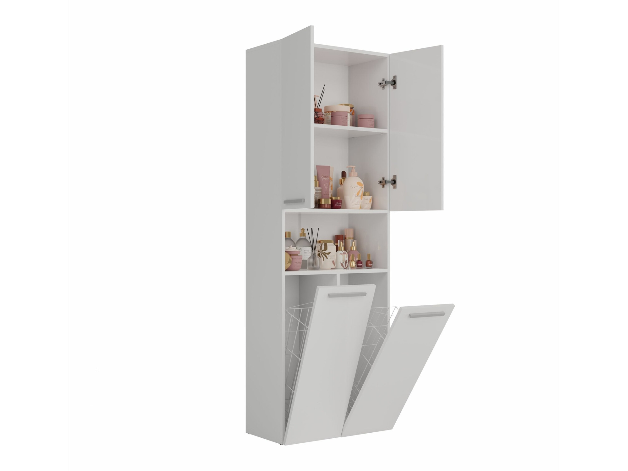 Álló fürdőszoba szekrény Nolmaru 103 (Fehér)