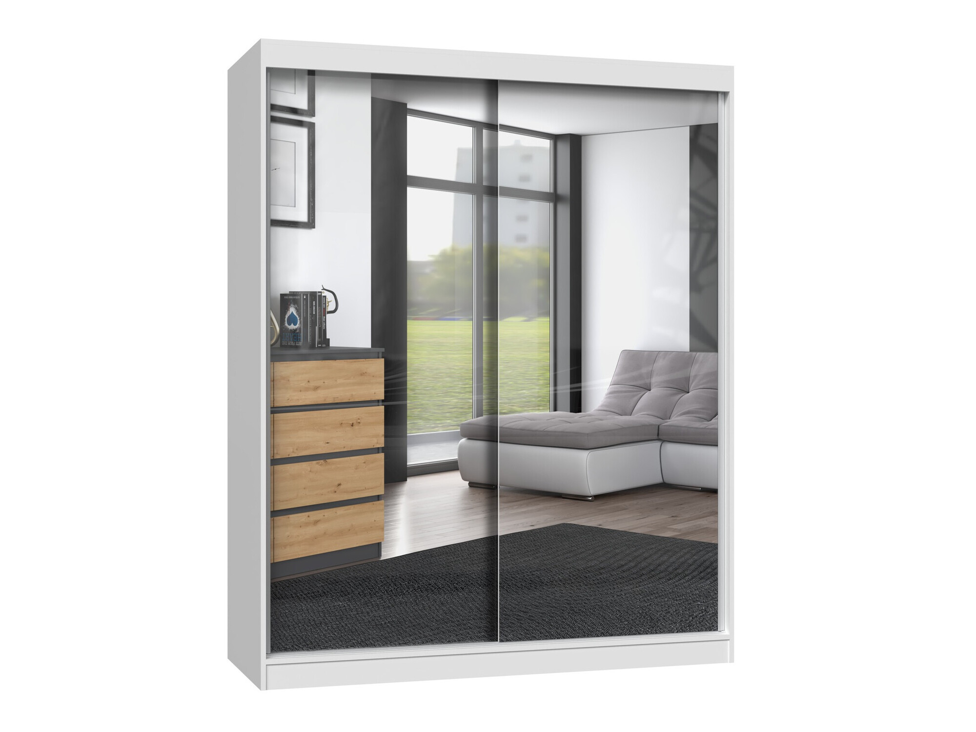 Gardróbszekrény Mandeville 165 (Fehér)