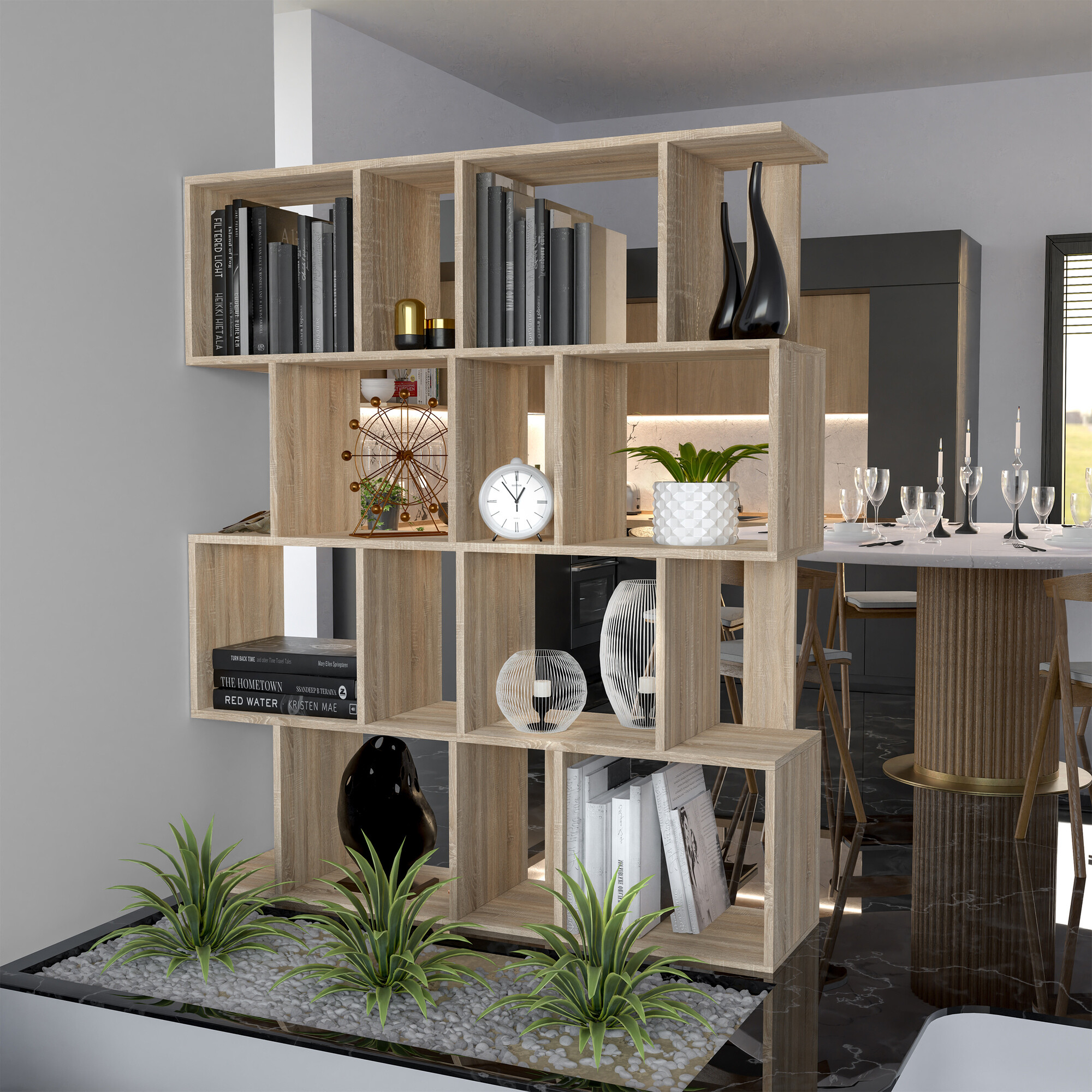 Könyvespolc Mandeville 160 (Sonoma tölgy)