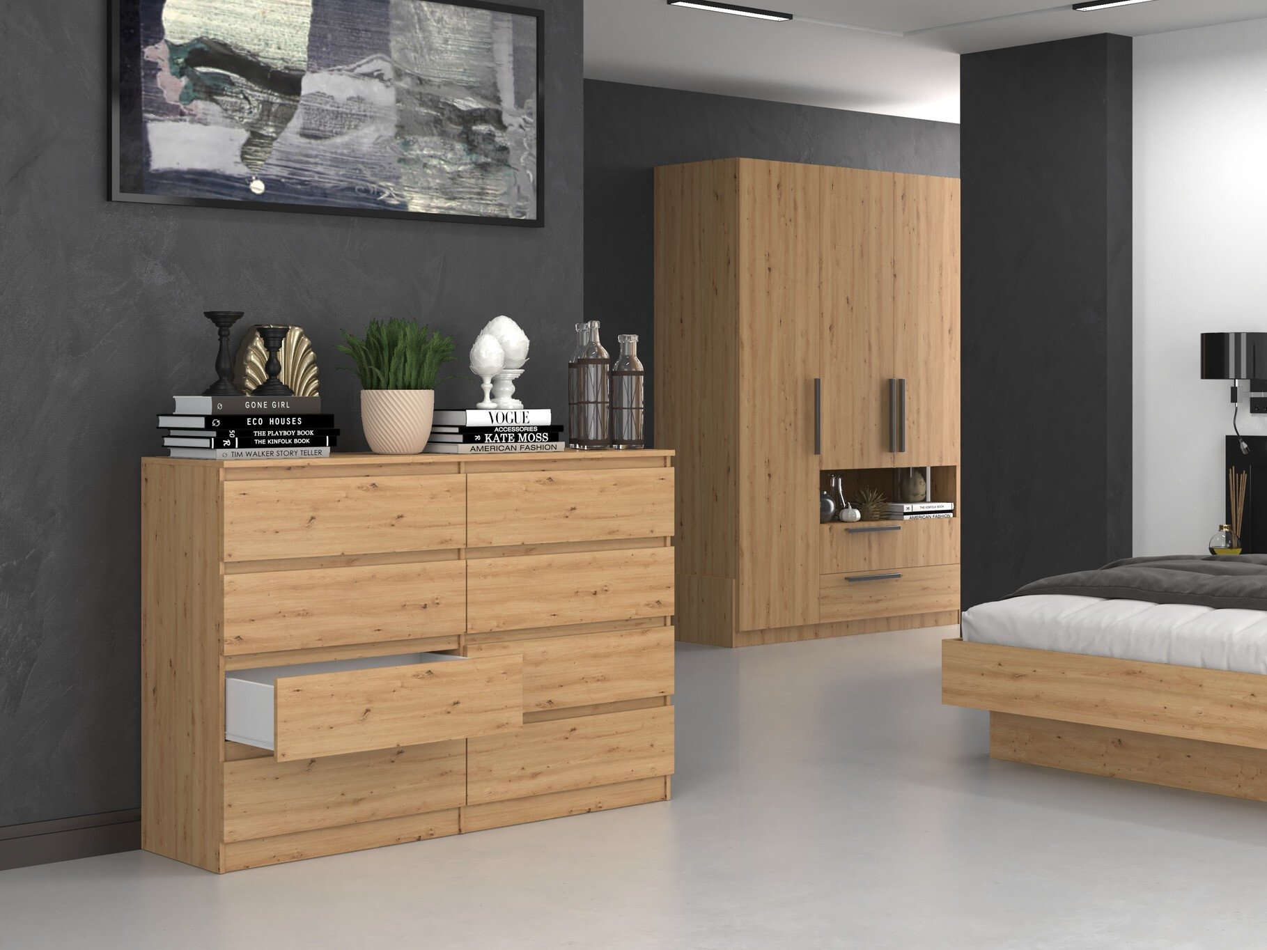 Komód Elbvelu 100 (Artisan tölgy)