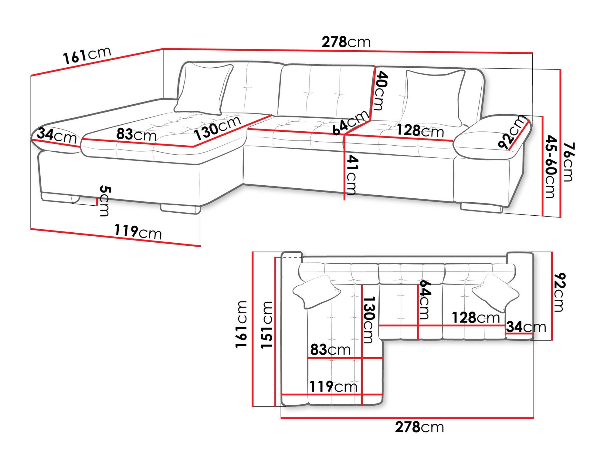 Sarokkanapé Comfivo 219 (Soul 20)