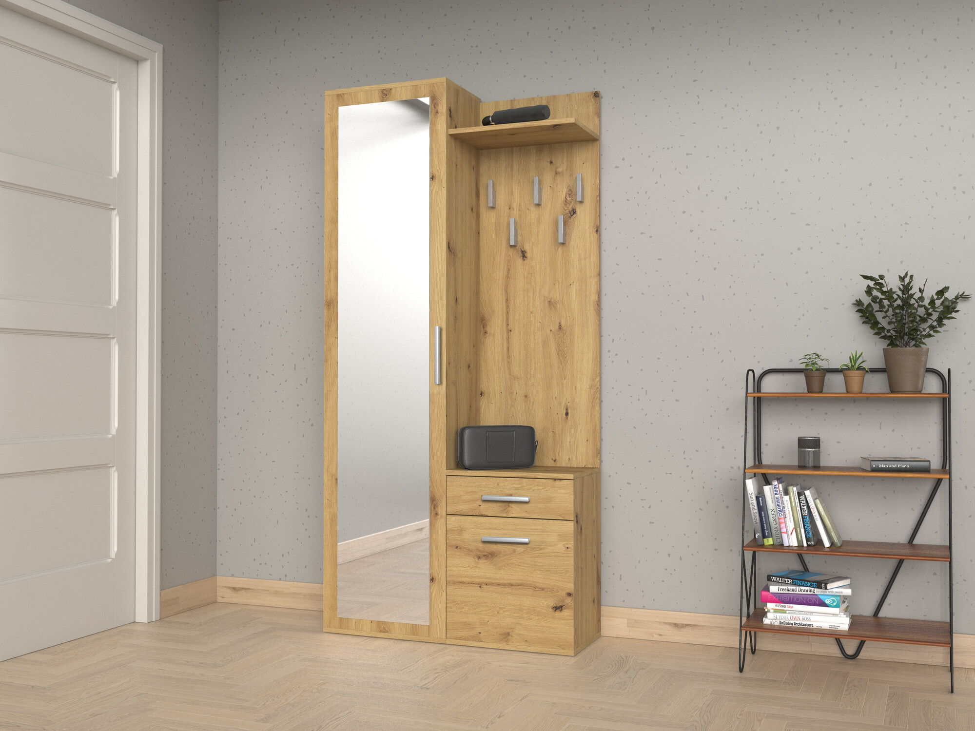 Előszoba garnitúra Mandeville 129 (Artisan tölgy)