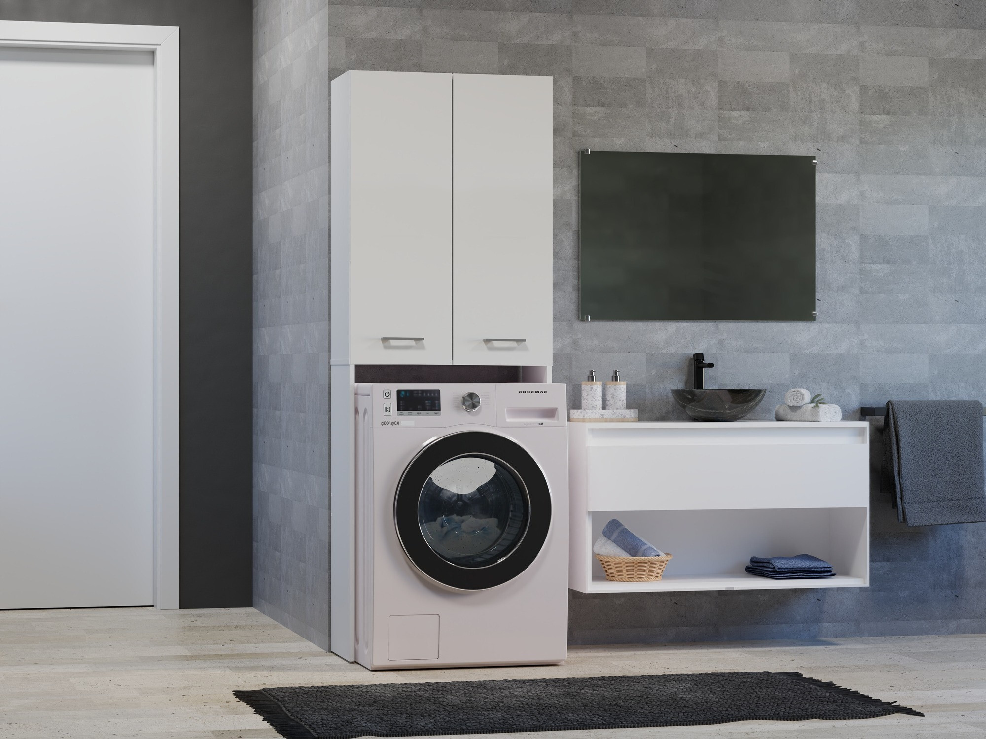 Fürdőszoba polc Balelbo 103 (Fehér)