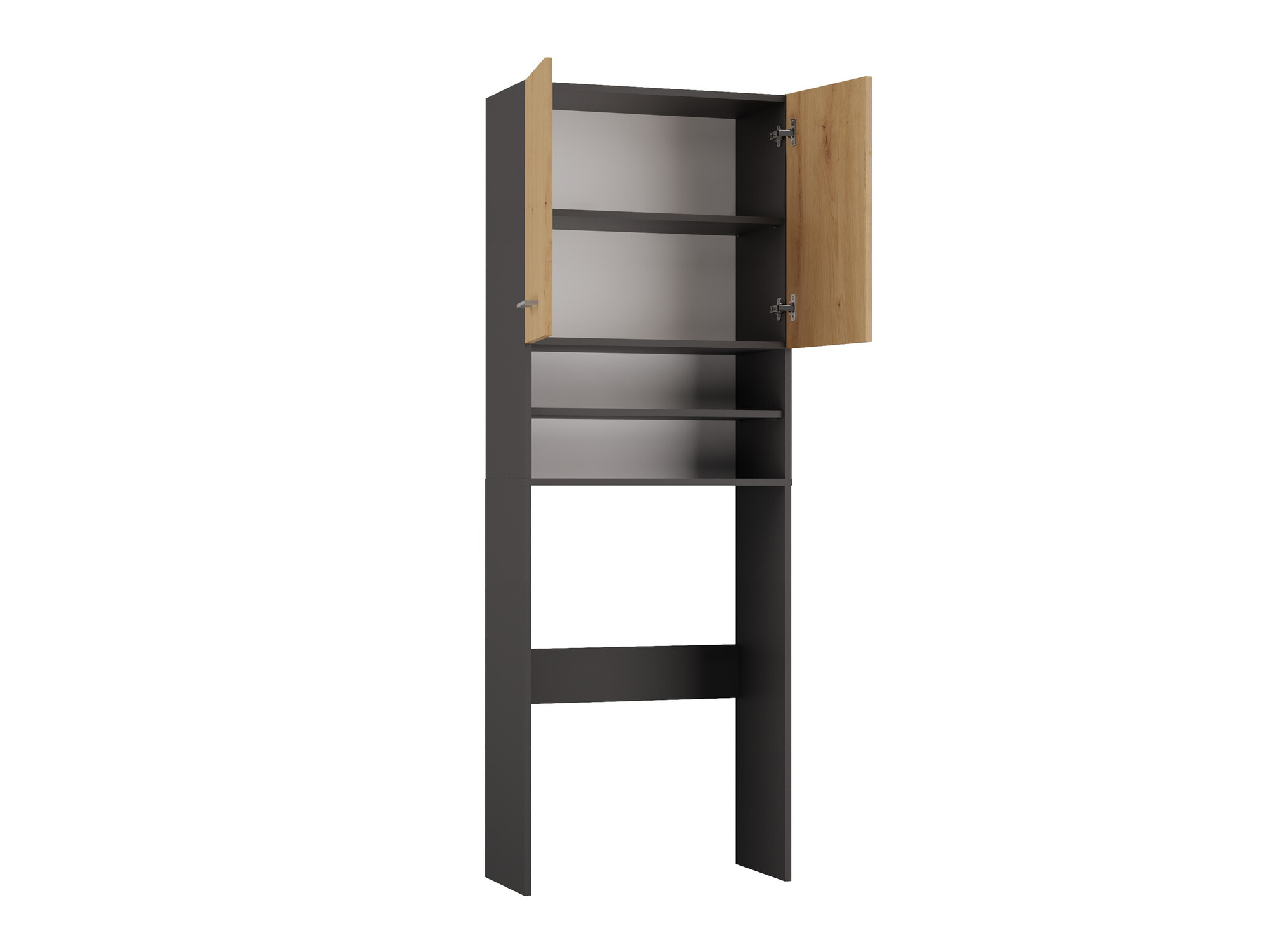 Fürdőszoba polc Balelbo 104 (Antracit + Artisan tölgy)