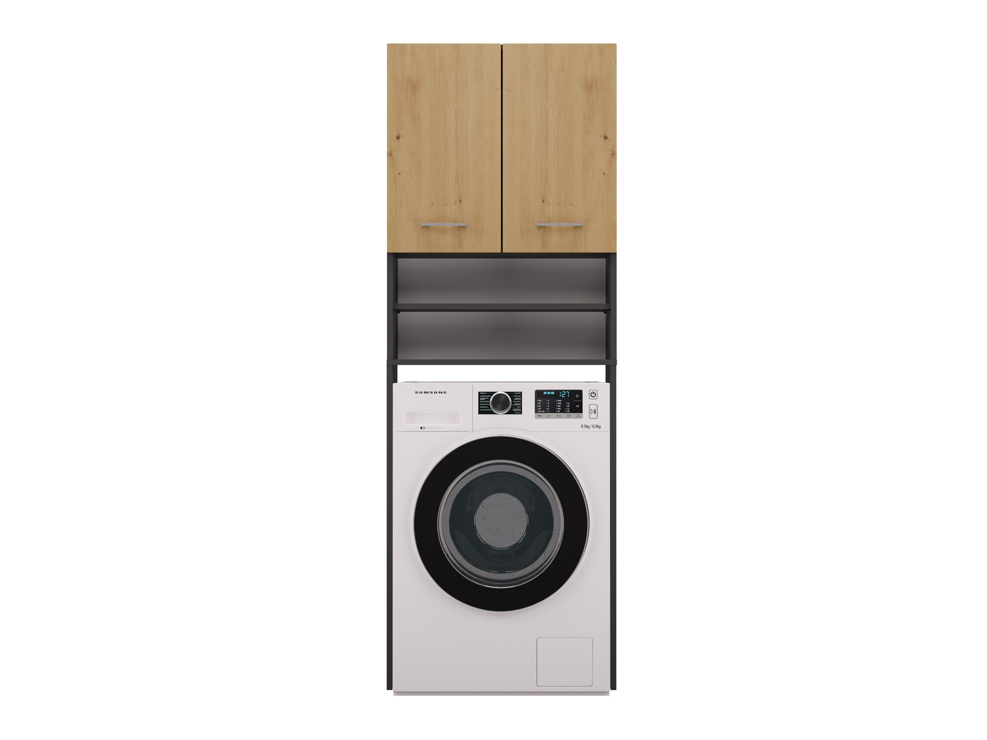 Fürdőszoba polc Balelbo 104 (Antracit + Artisan tölgy)