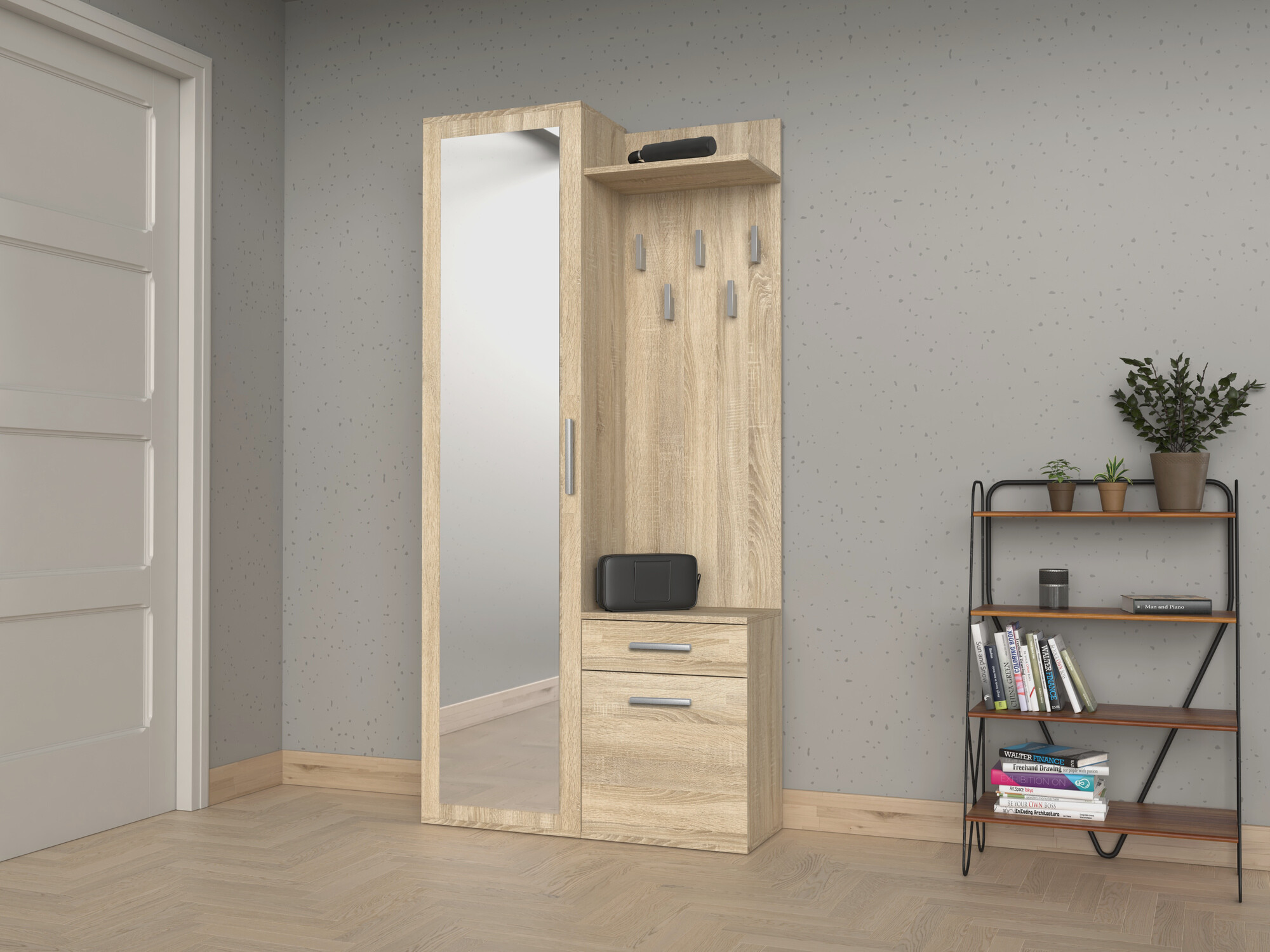 Gardróbszekrény Mandeville 127 (Sonoma tölgy)