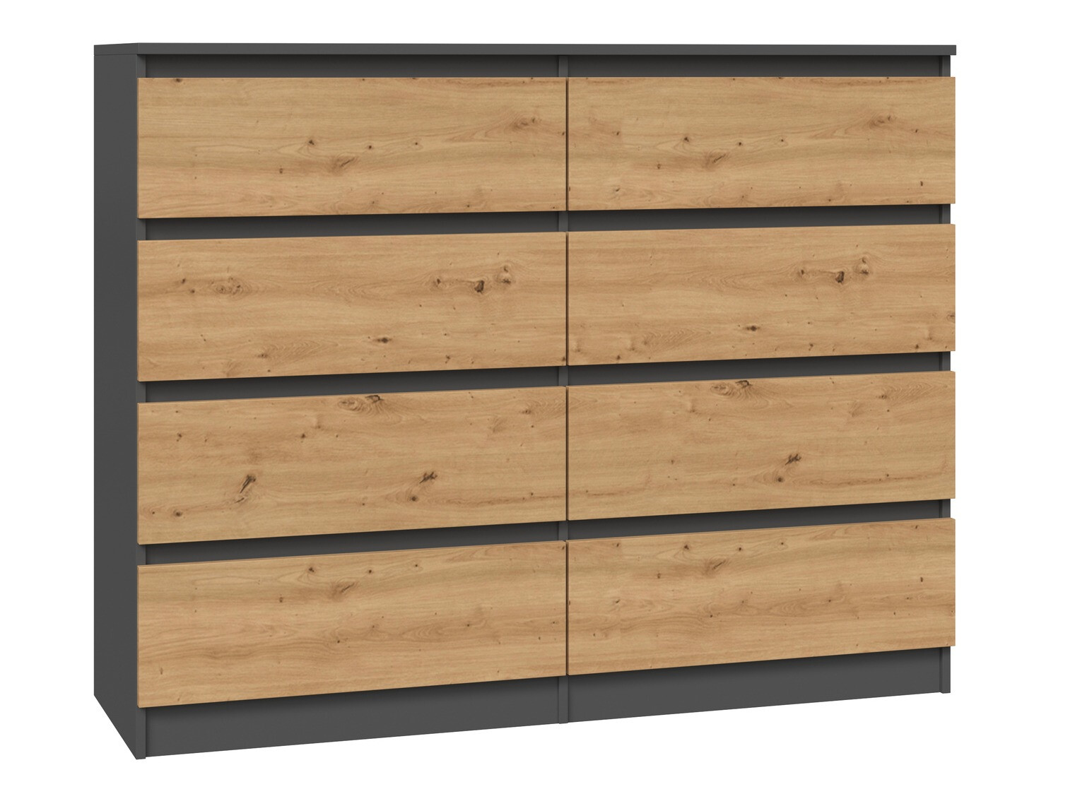 Komód Elbvelu 101 (Antracit + Artisan tölgy)