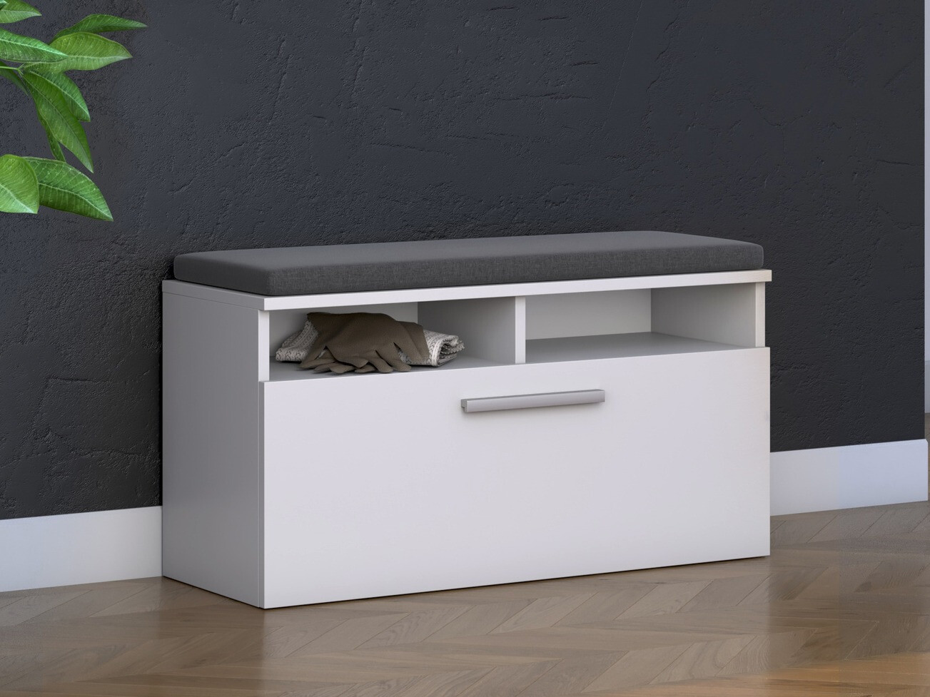 Cipőtároló Mandeville 189 (Fehér)