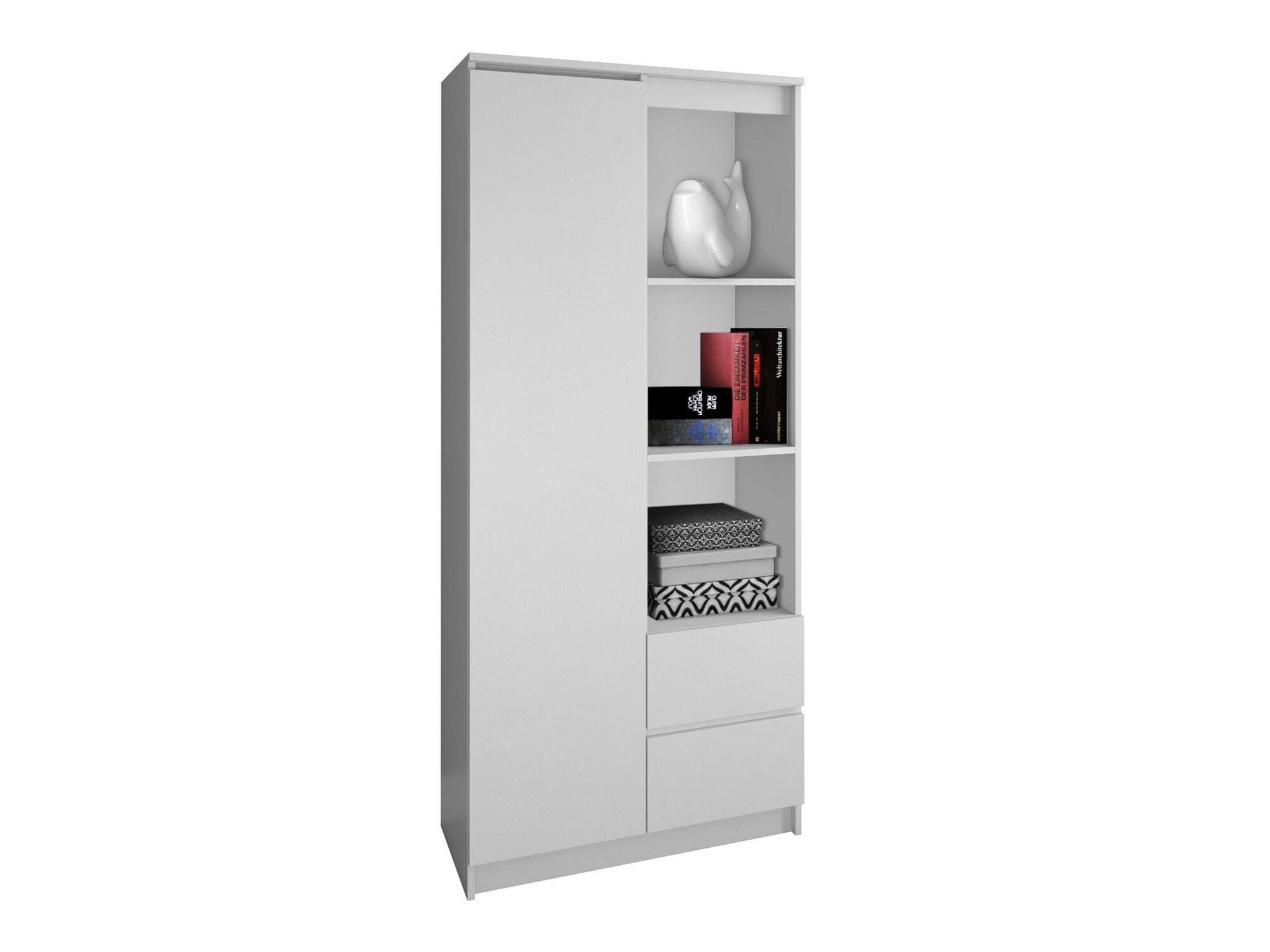 Könyvespolc Mandeville 182 (Fehér)