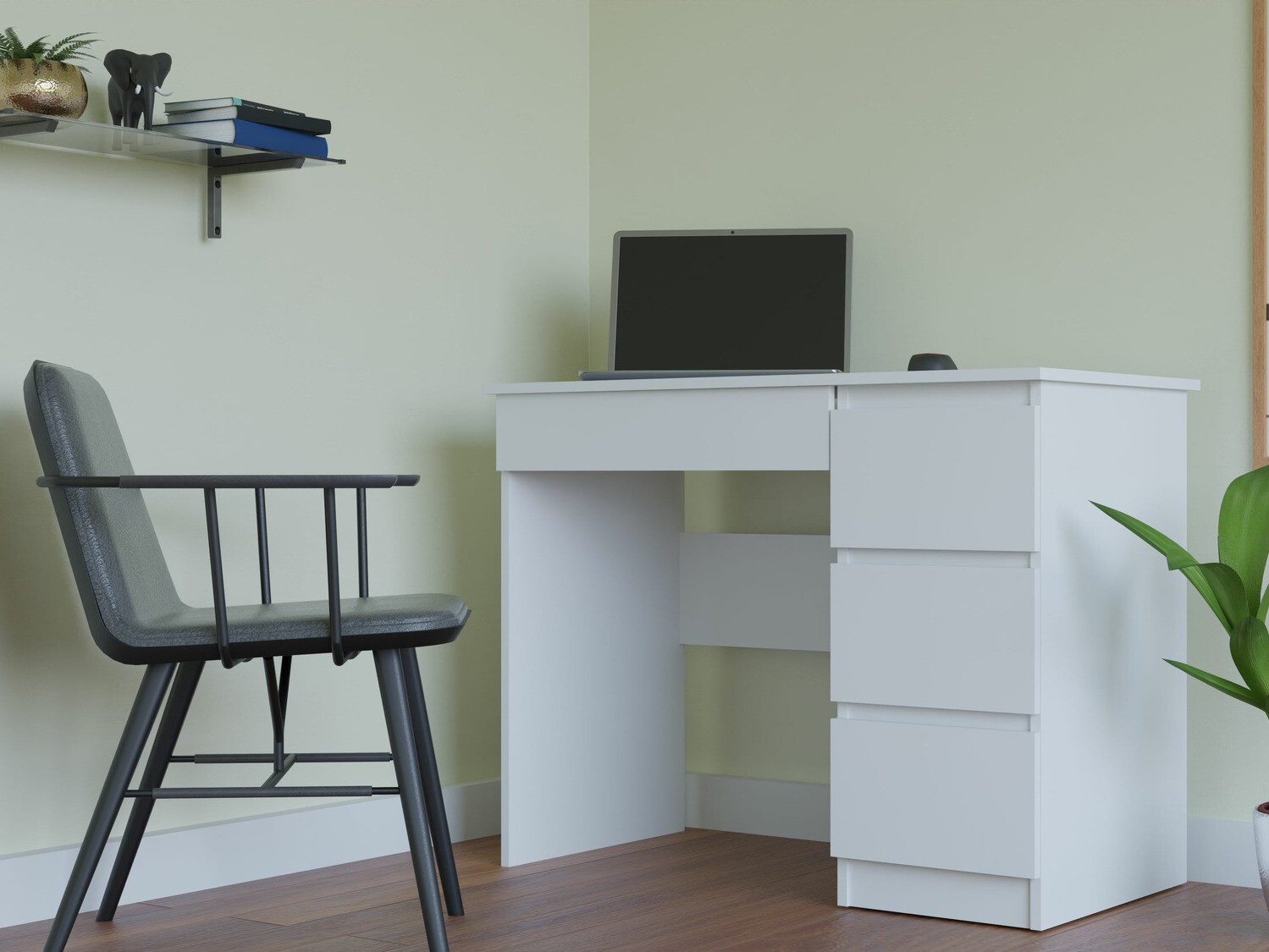 Íróasztal Elbvelu 108 (Fehér)