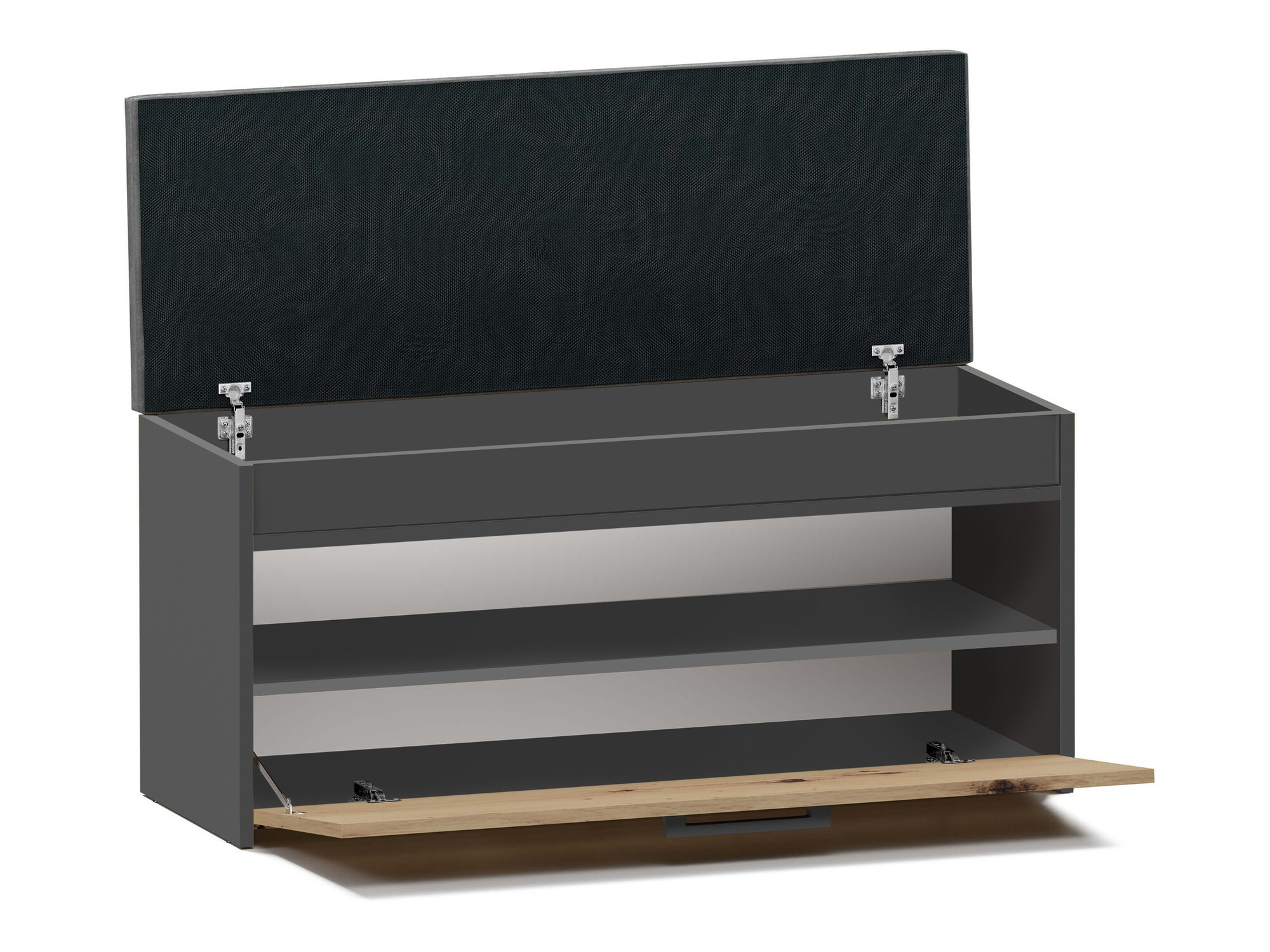 Cipőtároló Mandeville 216 (Antracit + Artisan tölgy)