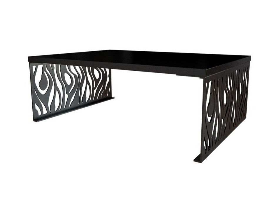 Dohányzóasztal Germantown 108 (Fényes fekete + Matt fekete)