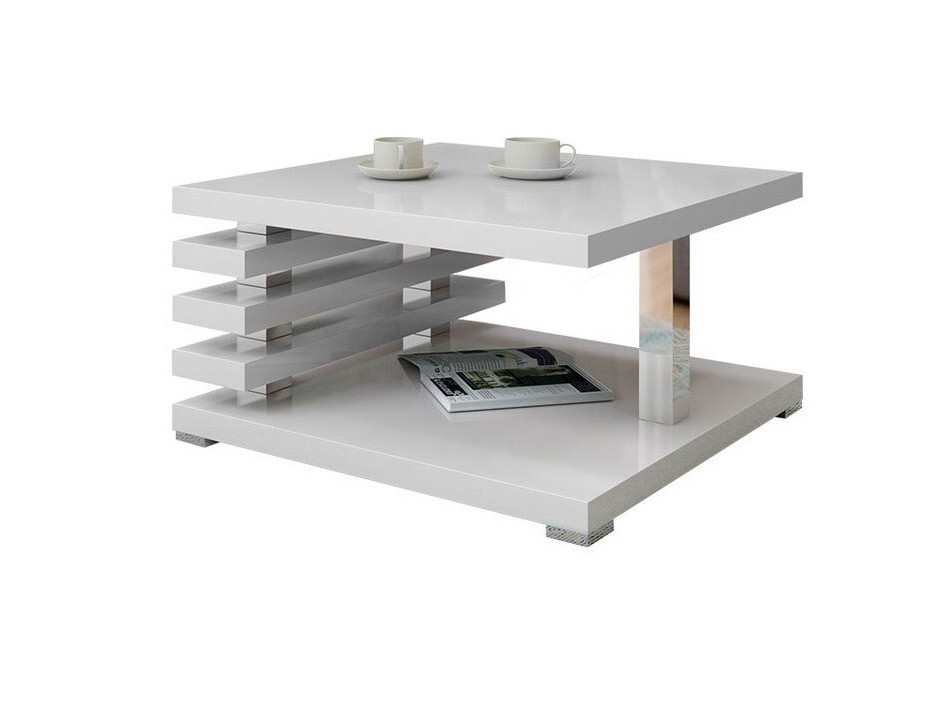 Dohányzóasztal Goodyear 122 (Fényes fehér)