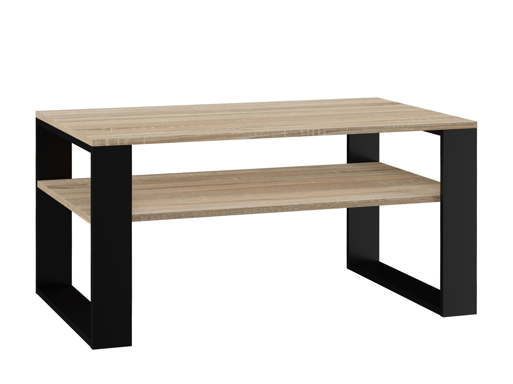 Dohányzóasztal Mandeville 208 (Sonoma tölgy + Fekete)