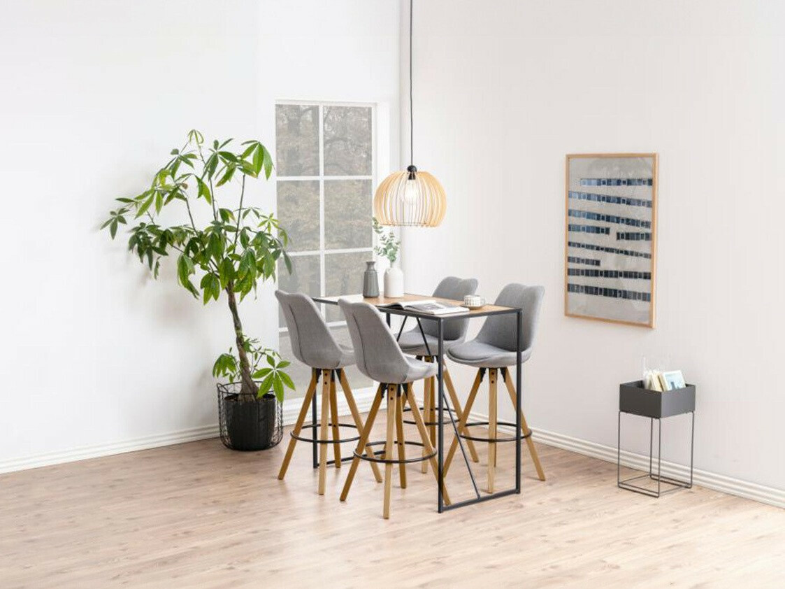 Étkezőgarnitúra Norsica 517 (Szürke + Világos fa)