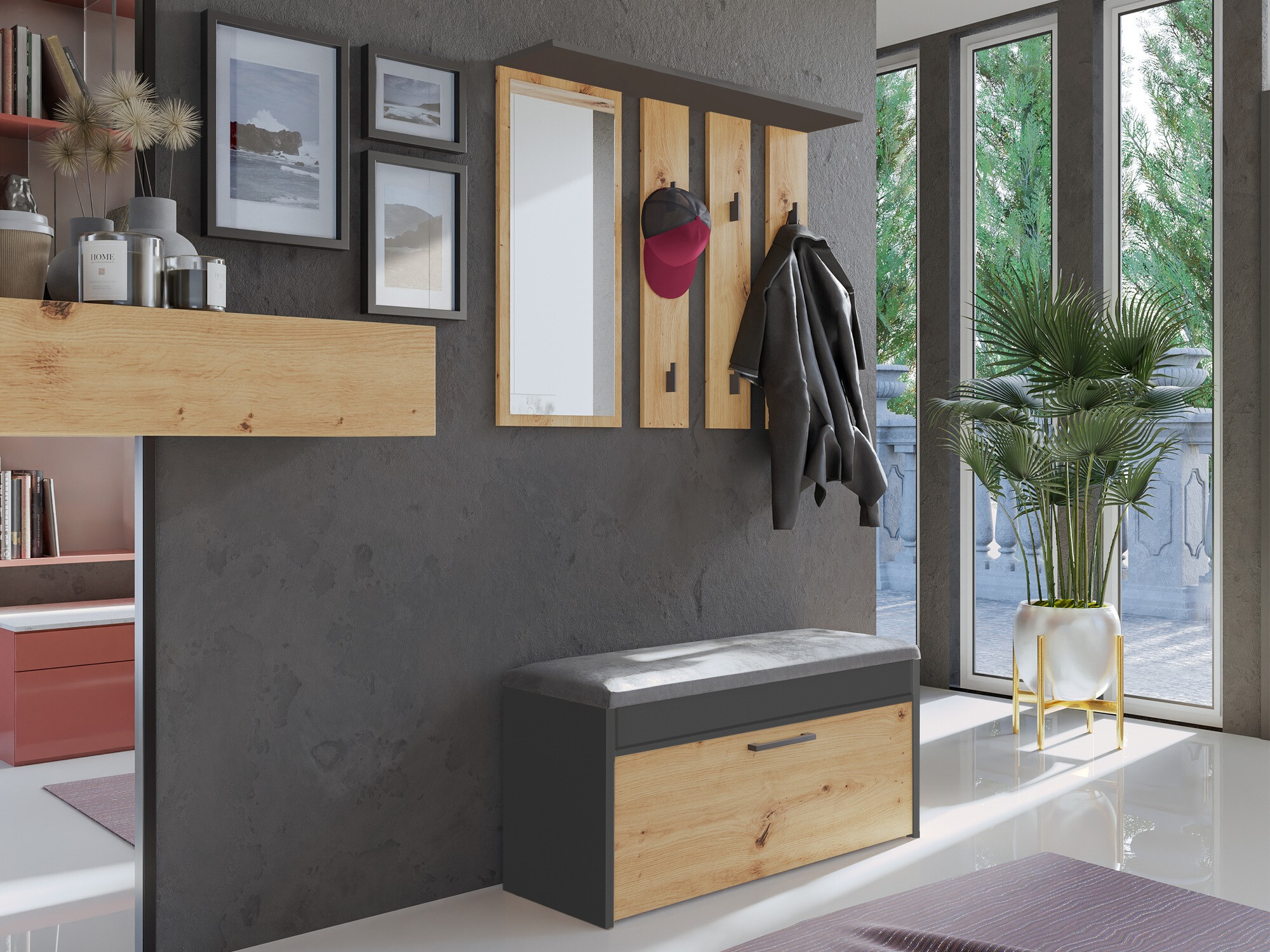 Fogas Mandeville 210 (Antracit + Artisan tölgy)