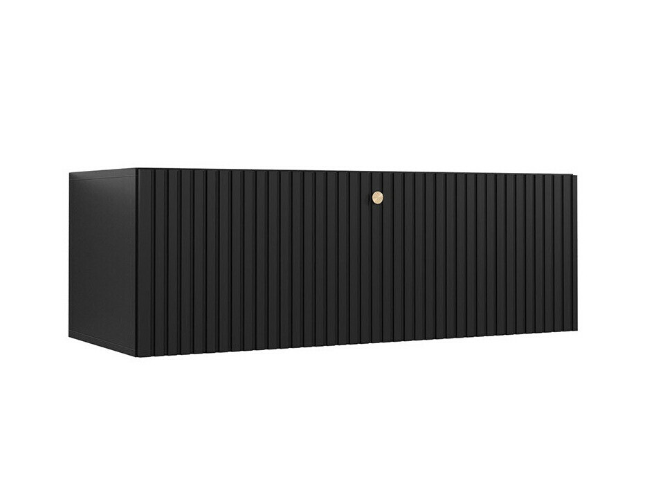 TV-állvány Anulio (Fekete)