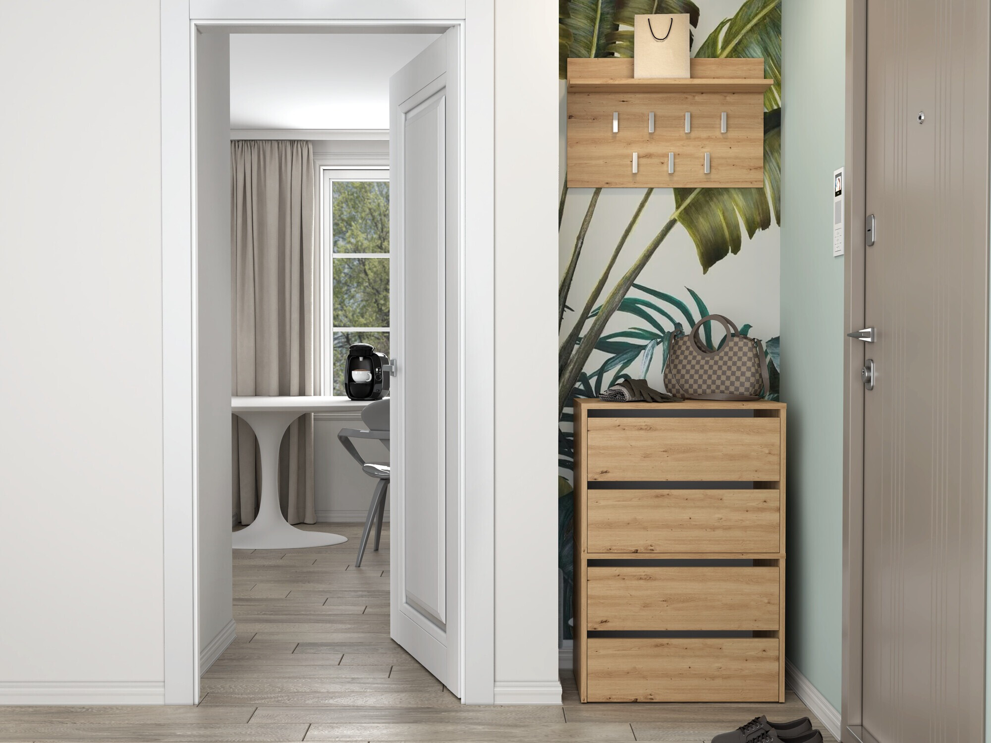 Cipőtároló Mandeville 223 (Artisan tölgy)