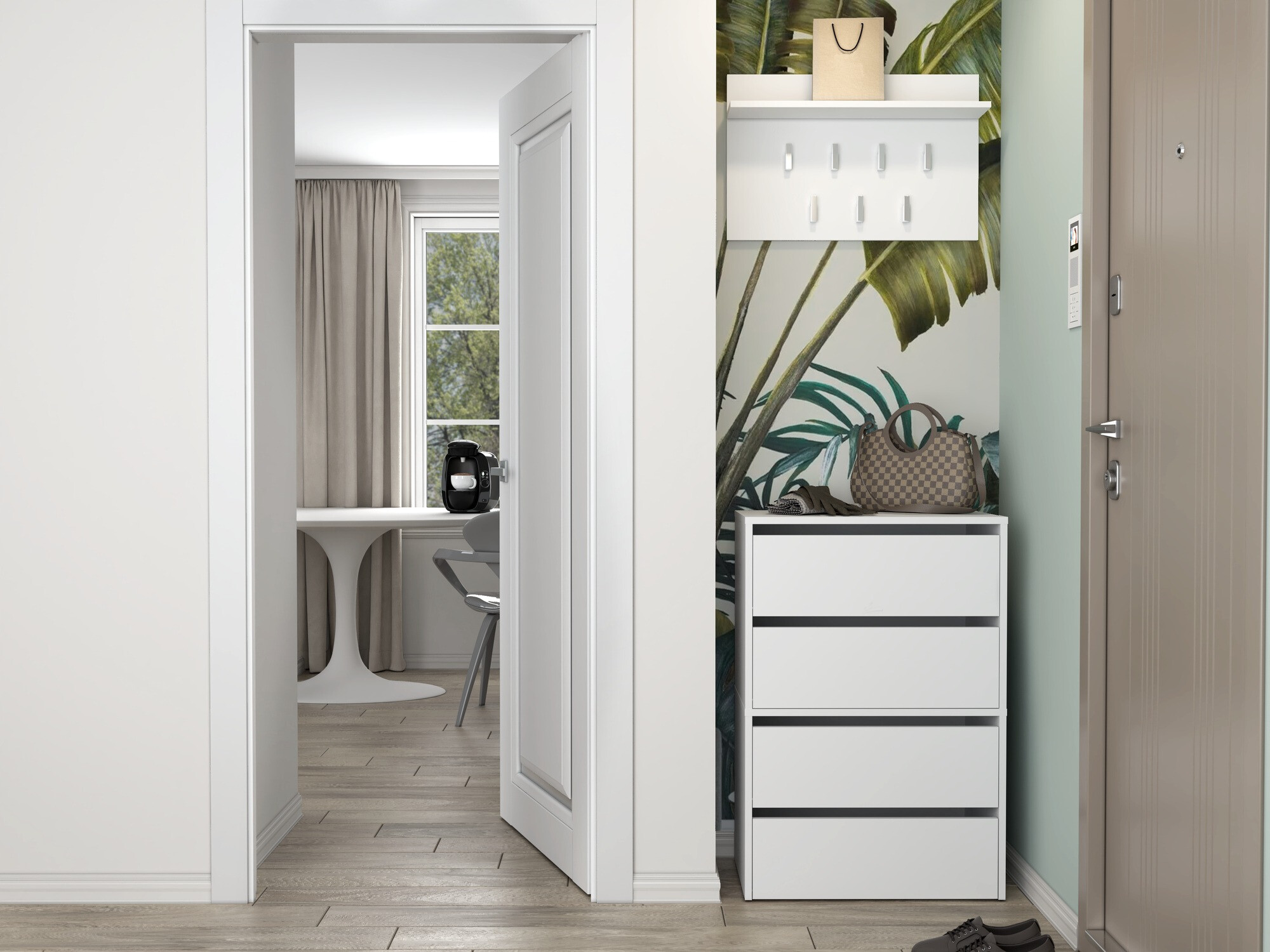 Cipőtároló Mandeville 223 (Fehér)