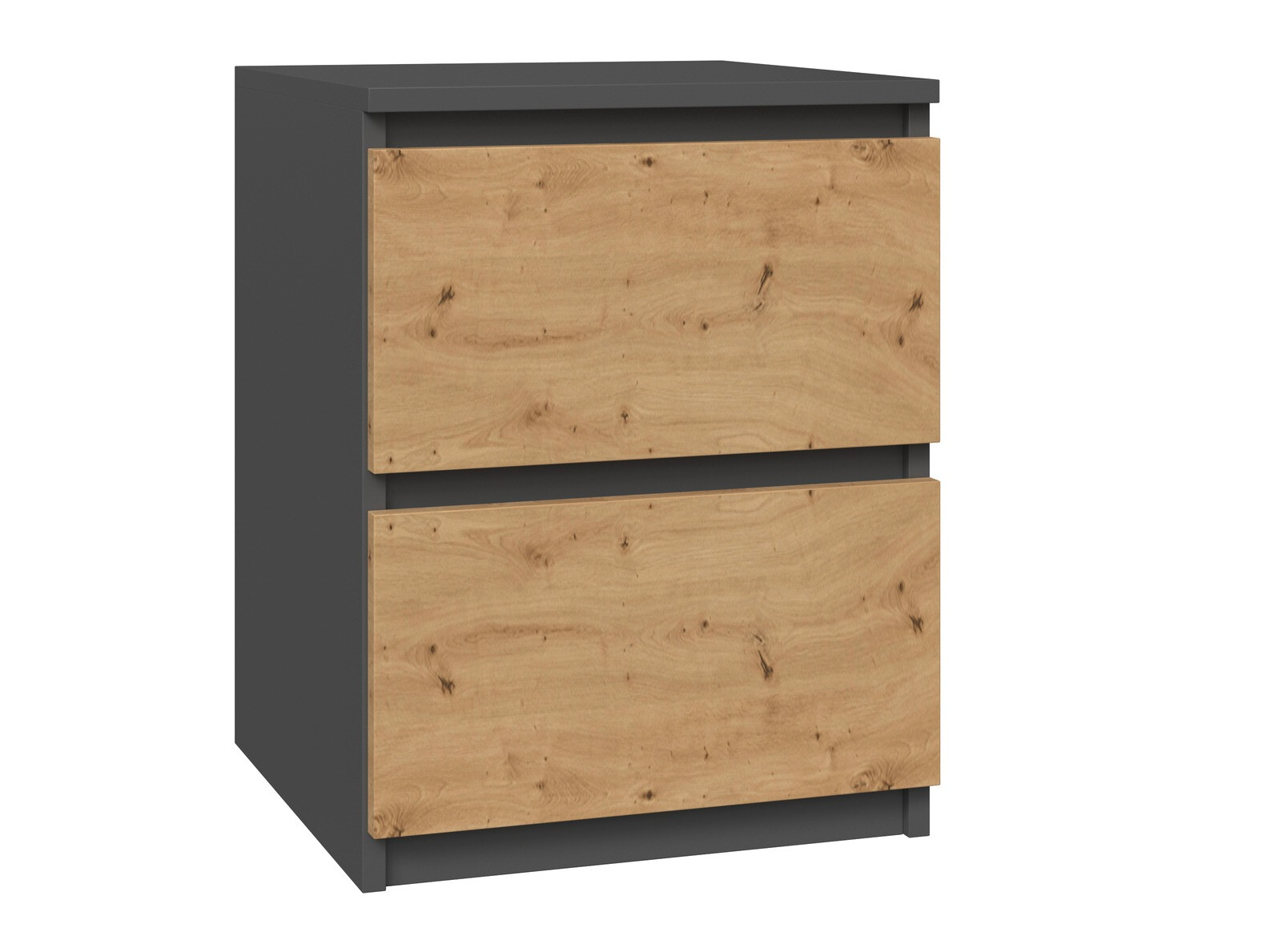 Éjjeliszekrény Elbvelu 120 (Antracit + Artisan tölgy)