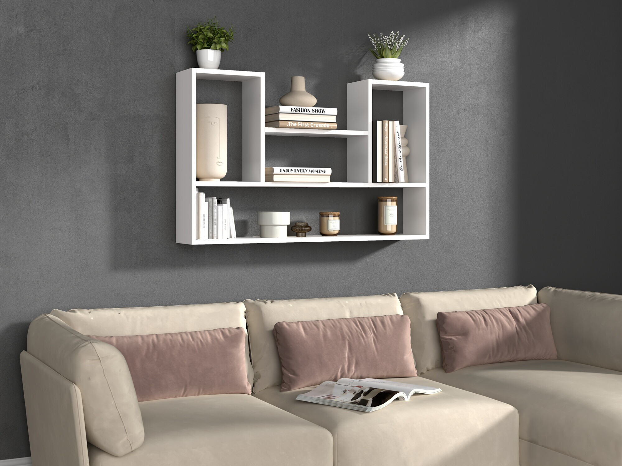 Fali polc Mandeville 225 (Fehér)